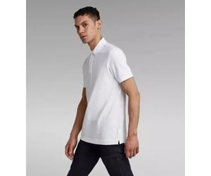 G-Star Raw Polo Shirt Mens Dunda Organic Cotton Slim Size XL RRP £65 BNWT White