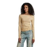 G-STAR RAW Women's Beige Boat Slim Top, S