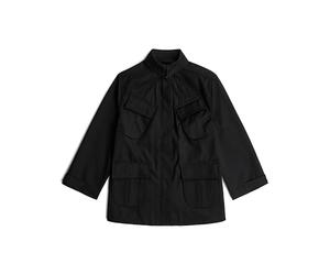 G-STAR RAW Women's Chisel A-line Field JKT Wmn Jacket, Black (Dk Black D15160-c631-6484), XL