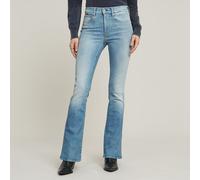 G Star Raw Womens G-Star RAW 3301 Flare Jeans - Blue - Size 27W/30L