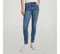 G Star Raw Womens G-Star RAW 3301 Skinny Jeans - Blue Cotton - Size 26W/30L