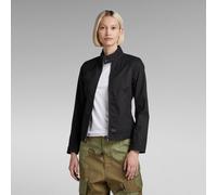 G Star Raw Womens G-Star RAW Biker Jacket - Black Cotton - Size X-Small