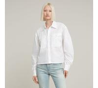 G Star Raw Womens G-Star RAW Boxy Shirt - White Cotton - Size X-Small