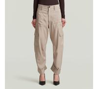 G Star Raw Womens G-Star RAW Cargo 3D Boyfriend Pants - Beige Viscose - Size 32W/34L