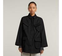 G Star Raw Womens G-Star RAW Chisel A-Line Field Jacket - Black - Size X-Large