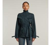G Star Raw Womens G-Star RAW Chisel Belted Field Jacket - Navy Cotton - Size 2XS