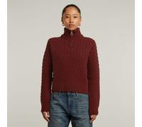 G Star Raw Womens G-Star RAW Chunky Knit Skipper - Red Wool - Size 2XS