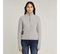 G Star Raw Womens G-Star RAW Chunky Knitted Skipper Sweater - Beige Wool - Size Medium