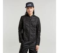 G Star Raw Womens G-Star RAW Coated Overshirt - Black Cotton - Size X-Small