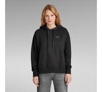 G Star Raw Womens G-Star RAW Graphic Core Hooded Sweater - Black Cotton - Size X-Small