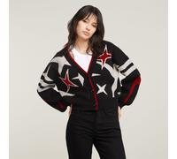G Star Raw Womens G-Star RAW Holiday Loose Knitted Cardigan - Black - Size Medium