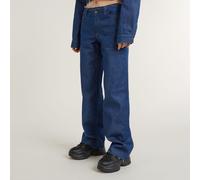 G Star Raw Womens G-Star RAW Judee Cut Waistband Low Waist Loose Jeans - Navy Cotton - Size 27W/30L