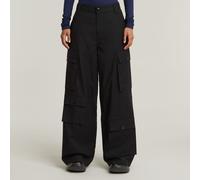 G Star Raw Womens G-Star RAW Mega Cargo Pants - Black Cotton - Size 25 (Waist)