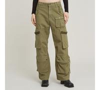 G Star Raw Womens G-Star RAW Mega Cargo Pants - Green Cotton - Size 29W/34L