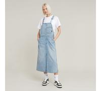 G Star Raw Womens G-Star RAW Midi Dungaree Dress - Blue - Size Medium