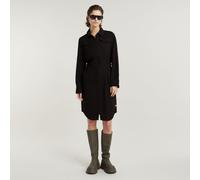 G Star Raw Womens G-Star RAW Military Shirt Dress - Black viscose - Size Small