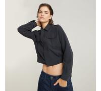 G Star Raw Womens G-Star RAW Officer Short Jacket - Grey Viscose - Size Small