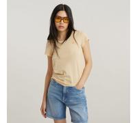 G Star Raw Womens G-Star RAW Overdyed Eyben Slim Top 2.0 - Yellow Cotton - Size Medium