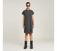 G Star Raw Womens G-Star RAW Seam Detail Polo Dress - Black Cotton - Size Small