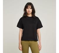 G Star Raw Womens G-Star RAW Side Buttons Relaxed Top - Black Cotton - Size X-Small