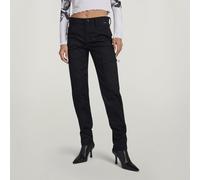 G Star Raw Womens G-Star RAW Slim Cargo Pants - Black Cotton - Size 24W/32L