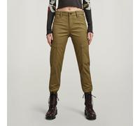 G Star Raw Womens G-Star RAW Slim Cargo Pants - Green Cotton - Size 26W/34L
