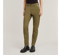 G Star Raw Womens G-Star RAW Slim Chino - Green Cotton - Size 24W/30L
