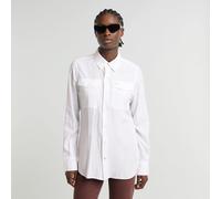 G Star Raw Womens G-Star RAW Slim Pocket Shirt - White - Size 2XS