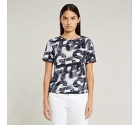 G Star Raw Womens G-Star RAW Sprayed Letters Top - Multicolour Cotton - Size 2XS