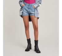 G Star Raw Womens G-Star RAW Tedie Ultra High Denim Shorts - Blue - Size 27 (Waist)