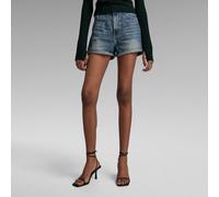 G Star Raw Womens G-Star RAW Tedie Ultra High Shorts - Blue Cotton - Size 27 (Waist)