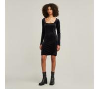 G Star Raw Womens G-Star RAW Velvet Slim Dress - Black - Size Large