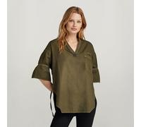G Star Raw Womens G-Star RAW Woven Tunic - Green Cotton - Size X-Small