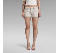 G Star Raw Womens G-Star RAW Y2K Denim Shorts - White Cotton - Size 27 (Waist)