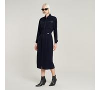 G Star Raw Womens G-Star RAW Zip Through Dress - Navy Viscose - Size Small