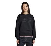 G-STAR RAW Women's Raglan Originals Sweater, Black (caviar D22119-A613-D301), M