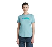 G-Star RAW, Women's T-Shirt, Slim Fit, RAW. slim r t wmn, ocean, blue, S