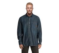 Regular 1-Pocket Shirt - Dark blue - Men M