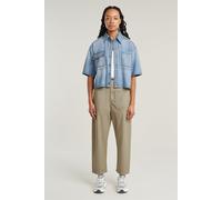 G-Star Remix Shirt Ss Sun Faded Blue Mist size M | Button-Down Shirts Outlet | Women | Blue