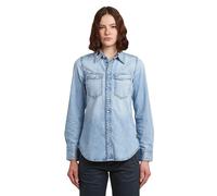 Slim Western Shirt - Light blue - Women L