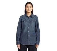 Slim Western Shirt - Dark blue - Women S