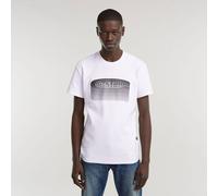 G-star Stacked Old Skool Logo R T Short Sleeve T-shirt White S Men