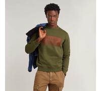 G-star Stacked Old Skool Logo Sweatshirt Green XL Men