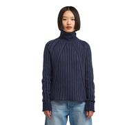 G-star Washed Loose Fit High Neck Sweater Blue XS Woman