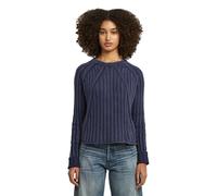 Washed Loose Knit - Dark blue - Women XS