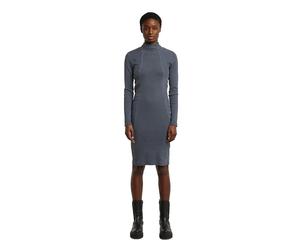 G-star Washed Slim Rib Long Sleeve Dress