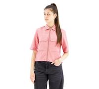G-Star Women's 2 Pocket Cropped Shirt, Multicolour (pink ink/milk D22914-D123-D852), L