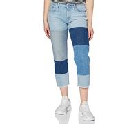 G-Star Women's 3301 Mid waist Boyfriend Ripped 7/8-Length Jeans, Blue (lt aged patched D09373-7113-5439), 29W / 32L