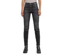 G-STAR Women's Ace 2.0 Biker Slim Straight Jeans, Grey (Worn in Fossil D25285-D535-G734), 31W / 32L