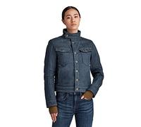 G-Star Women's Arc 3D Pilot Sherpa Jacket, Black (worn in leaden D20572-C922-C776), XS